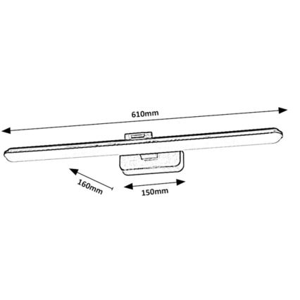 Rabalux - LED Svetilka za slike LED/15W/230V 4000K črna